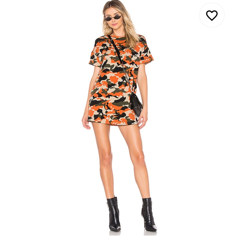 “By the way” orange camo dress